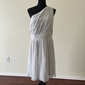 NWT  ANN TAYLOR  Silk Cocktail one-shoulder dress size 14
